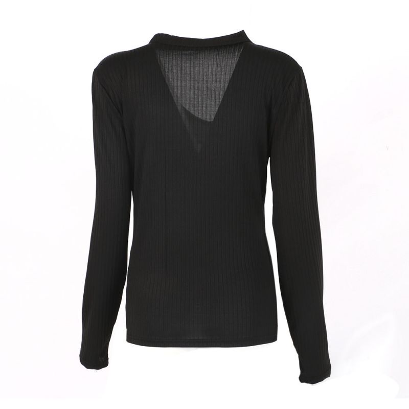 choker shirt long sleeve